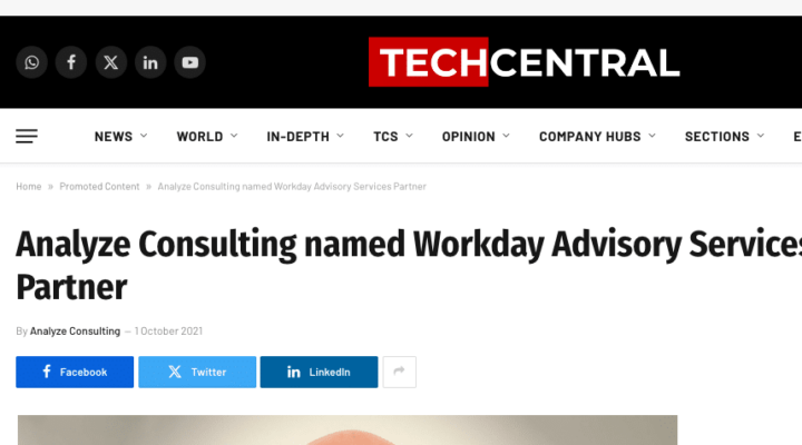 Workday Advisory Services Partner